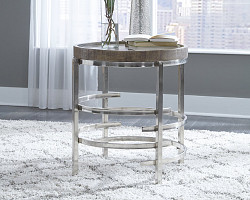                                                  							Zinelli Round End Table
                                                						 