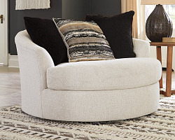                                                  							Cambri Oversized Round Swivel Chair
                                                						 