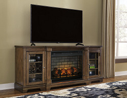                                                  							Flynnter 75" TV Stand with Electric...
                                                						 