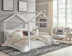                                                  							Flannibrook Twin House Bed Frame
                                                						 