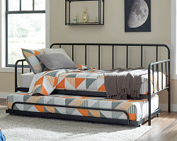                                                  							Trentlore Twin Metal Day Bed with T...
                                                						 