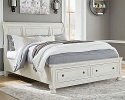                                                  							Robbinsdale King Sleigh Bed with St...
                                                						 