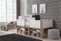                                                  							Wrenalyn Twin Loft Bed with Under B...
                                                						 