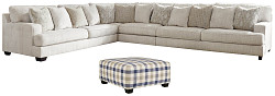                                                  							Rawcliffe 4-Piece Sectional with Ot...
                                                						 