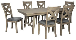                                                  							Aldwin Dining Table and 6 Chairs
                                                						 