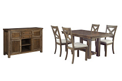                                                 							Moriville Dining Table and 4 Chairs...
                                                						 