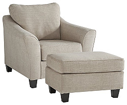                                                  							Abney Chair and Ottoman
                                                						 