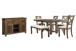                                                  							Moriville Dining Table and 4 Chairs...
                                                						 