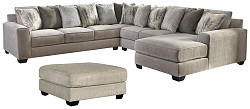                                                  							Ardsley 4-Piece Sectional with Otto...
                                                						 