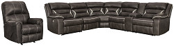                                                  							Kincord 4-Piece Sectional with Recl...
                                                						 