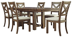                                                  							Moriville Dining Table and 6 Chairs
                                                						 
