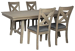                                                  							Aldwin Dining Table and 4 Chairs
                                                						 