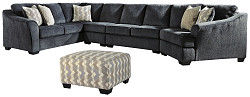                                                  							Eltmann 4-Piece Sectional with Otto...
                                                						 