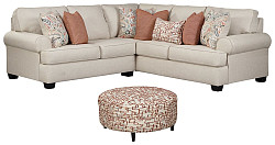                                                  							Amici 2-Piece Sectional with Ottoma...
                                                						 