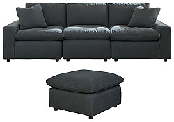                                                  							Savesto 3-Piece Sectional with Otto...
                                                						 