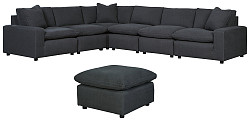                                                  							Savesto 6-Piece Sectional with Otto...
                                                						 
