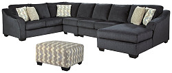                                                  							Eltmann 4-Piece Sectional with Otto...
                                                						 