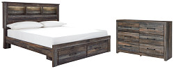                                                  							Drystan Queen Bookcase Bed with 2 S...
                                                						 
