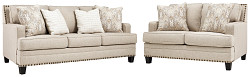                                                  							Claredon Sofa and Loveseat
                                                						 