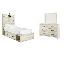                                                  							Cambeck Twin Panel Bed with 4 Stora...
                                                						 