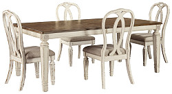                                                  							Realyn Dining Table and 4 Chairs
                                                						 