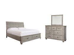                                                  							Naydell King Panel Bed with 2 Stora...
                                                						 
