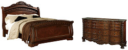                                                  							North Shore Queen Sleigh Bed with D...
                                                						 