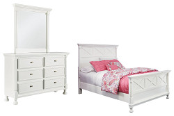                                                  							Kaslyn Full Panel Bed with Mirrored...
                                                						 