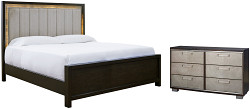                                                  							Maretto Queen Upholstered Panel Bed...
                                                						 