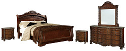                                                  							North Shore Queen Sleigh Bed with M...
                                                						 