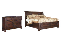                                                 							Porter Queen Sleigh Bed with Dresse...
                                                						 
