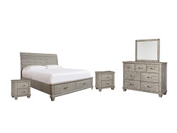                                                  							Naydell King Panel Bed with 2 Stora...
                                                						 