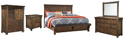                                                  							Lakeleigh Queen Panel Bed with Upho...
                                                						 