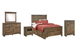                                                  							Trinell Twin Panel Bed with 2 Stora...
                                                						 