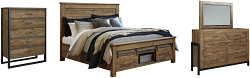                                                  							Sommerford Queen Panel Bed with Sto...
                                                						 
