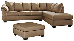                                                  							Darcy 2-Piece Sectional with Ottoma...
                                                						 