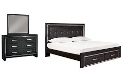                                                  							Kaydell King Panel Bed with Storage...
                                                						 