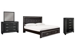                                                  							Kaydell King Panel Bed with Storage...
                                                						 