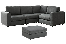                                                  							Candela 4-Piece Sectional with Otto...
                                                						 