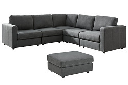                                                  							Candela 5-Piece Sectional with Otto...
                                                						 