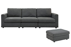                                                  							Candela 3-Piece Sectional with Otto...
                                                						 