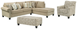                                                  							Dovemont 2-Piece Sectional with Cha...
                                                						 