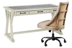                                                  							Jonileene Home Office Desk with Cha...
                                                						 