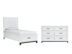                                                  							Brynburg Twin Panel Bed with Dresse...
                                                						 