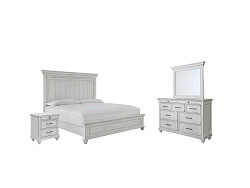                                                  							Kanwyn Queen Panel Bed with Mirrore...
                                                						 