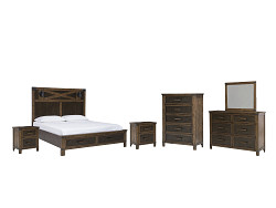                                                  							Wyattfield Queen Panel Bed with Sto...
                                                						 