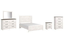 Gerridan Queen Panel Bed with Mirro...