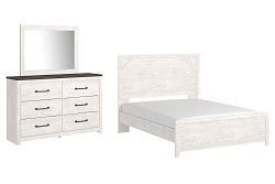 Gerridan Queen Panel Bed with Mirro...