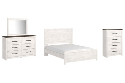                                                  							Gerridan Queen Panel Bed with Mirro...
                                                						 