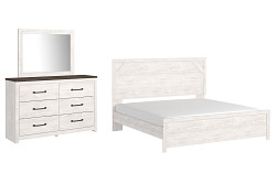 Gerridan King Panel Bed with Mirror...